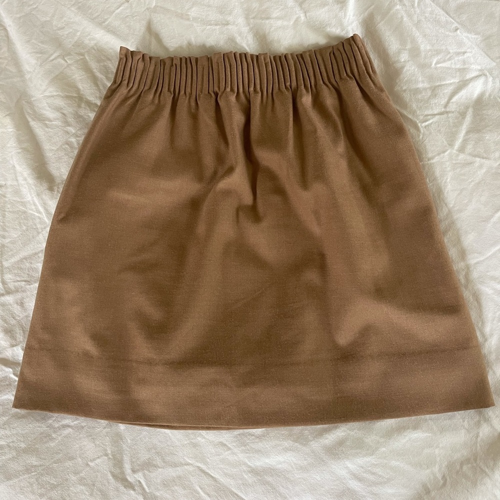 J. Crew Brown Wool Sidewalk Skirt
